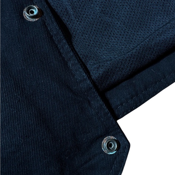 Black Mens Milwaukee Performance Denim Collection Biker Side Tie Snap Vest XL - Picture 5 of 6